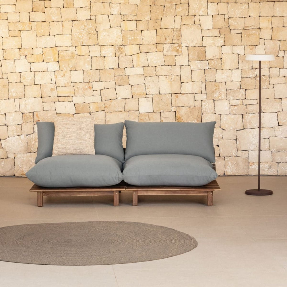 Lauko dvivietė sofa ALBA, pilka