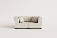 Aksominė sofa KATA paruošta kaip lova