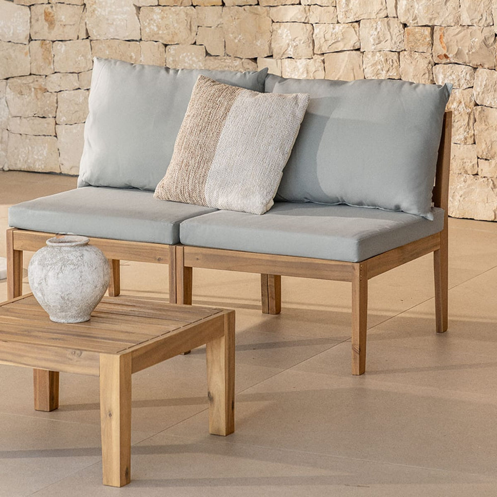 MODULO set, sofa and table, gray