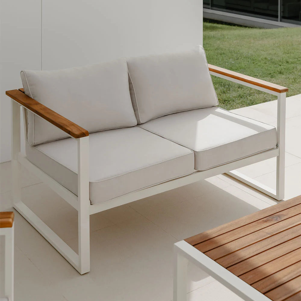 Sofa ALCANTO, two-seater, white
