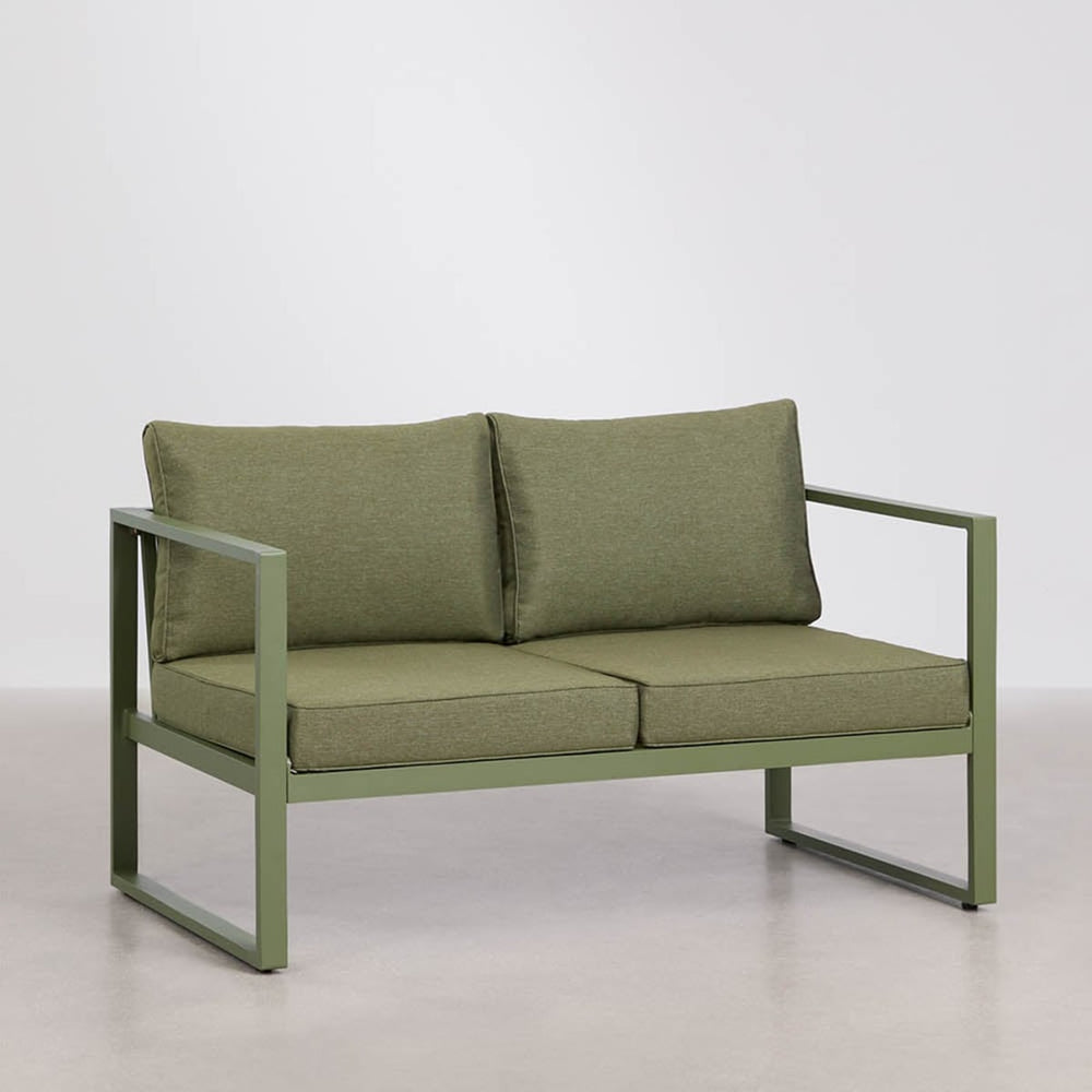 ALCANTO Two-Seater Sofa, Olive Green