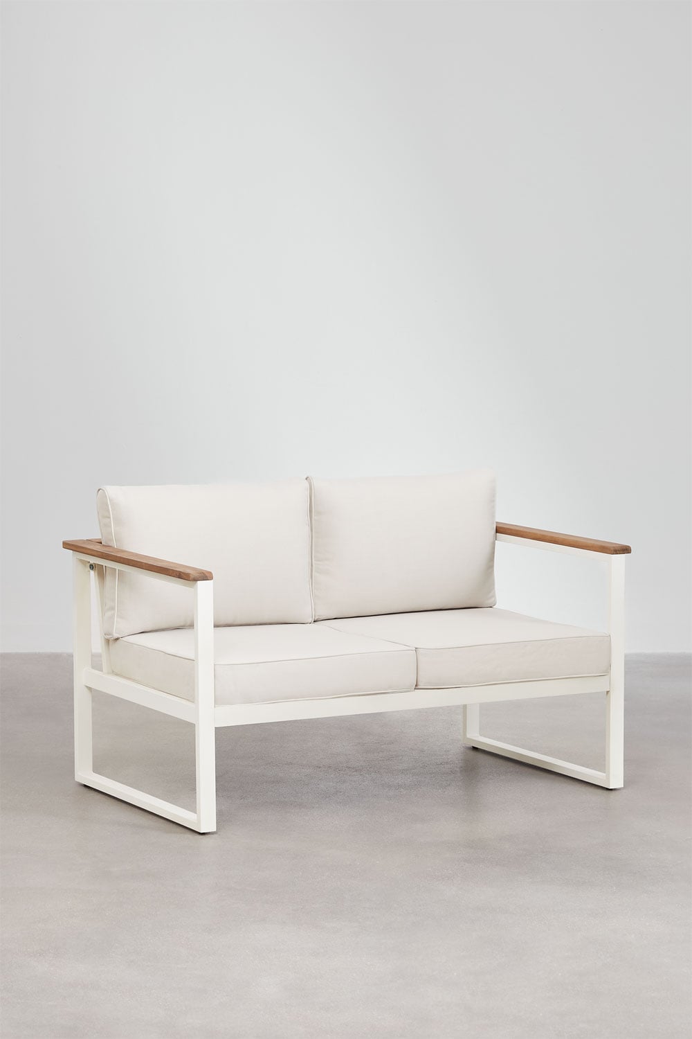 Sofa ALCANTO, two-seater, white