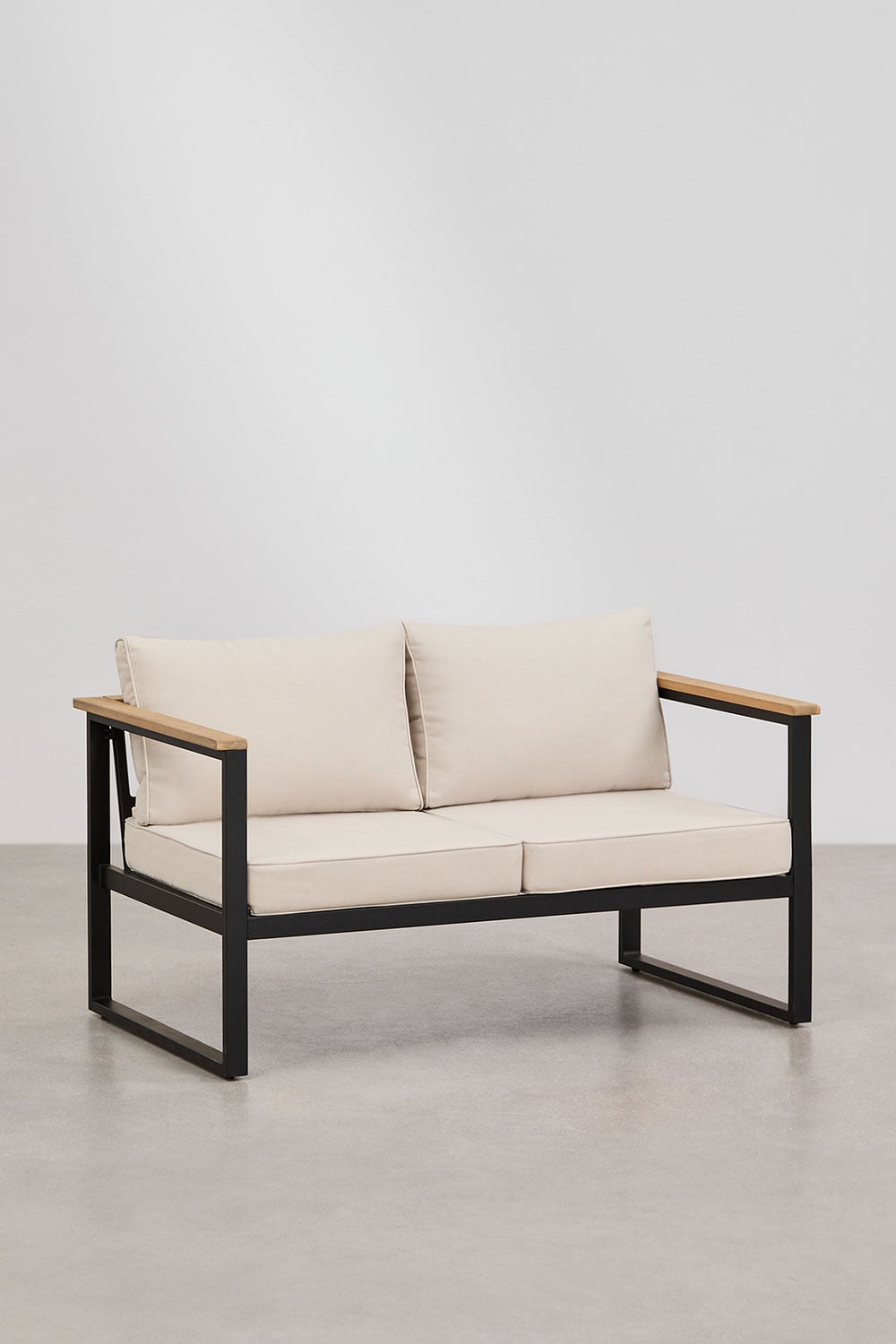 Sofa ALCANTO, two-seater, black