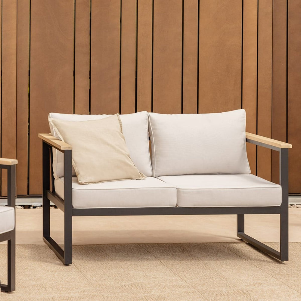 Sofa ALCANTO, two-seater, black