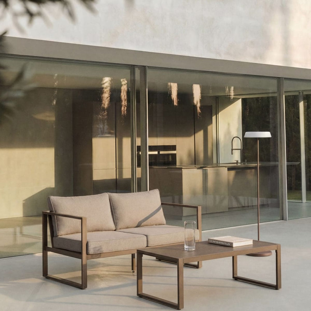 Sofa ALCANTO, two-seater, chocolate