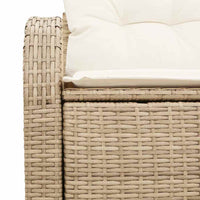 2 - vietė sodų sofa su saugojimu & pagalvėlėmis smėlio poli ratanas - Namų Idėja