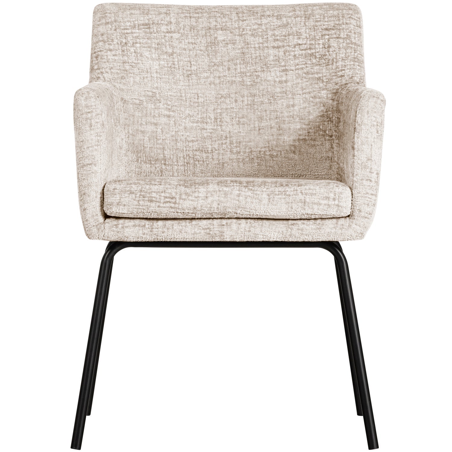 Valgomojo kėdė KAM su porankiais, kreminė balta