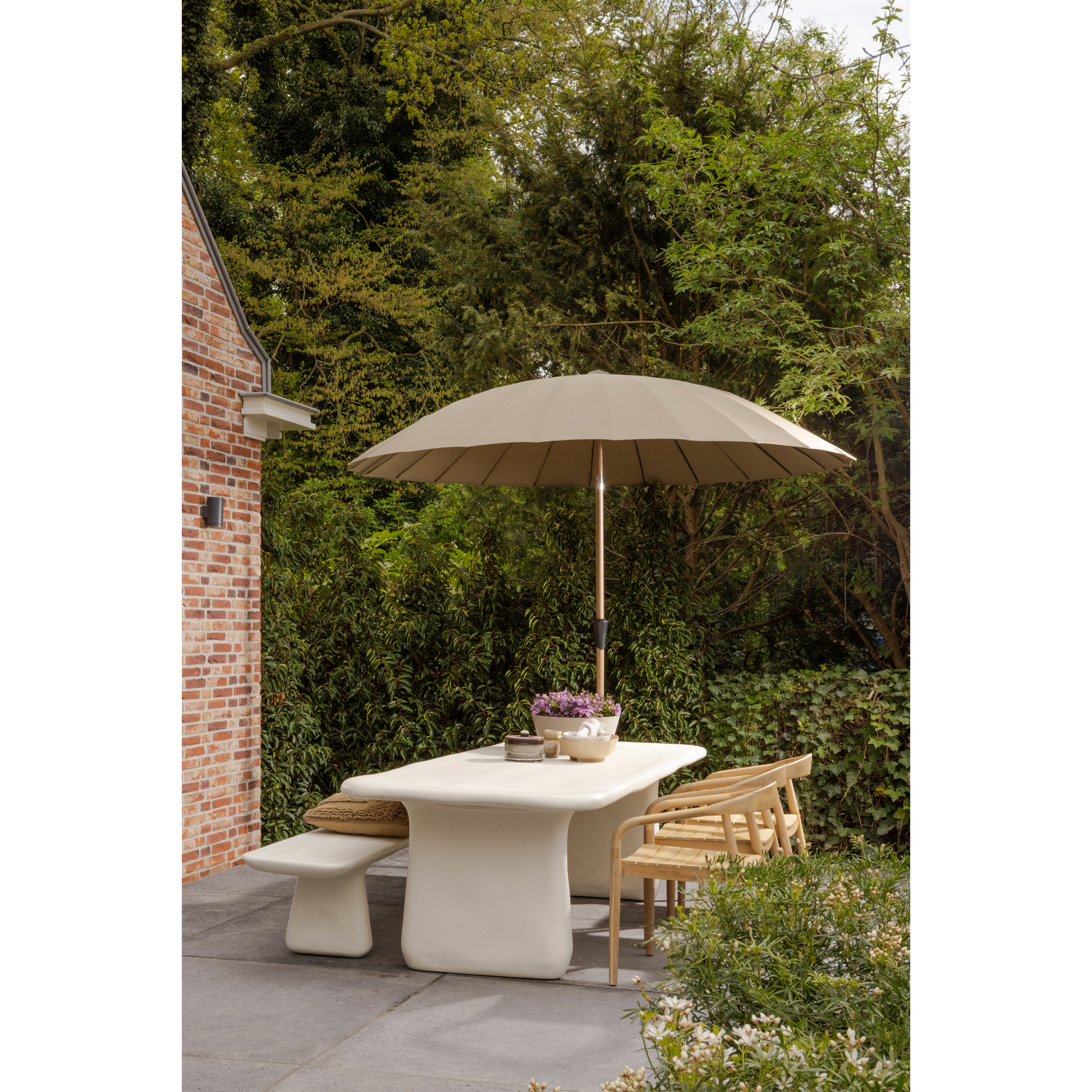 Suolas LOGGIA sodo 227x40 cm, FRP natūralus
