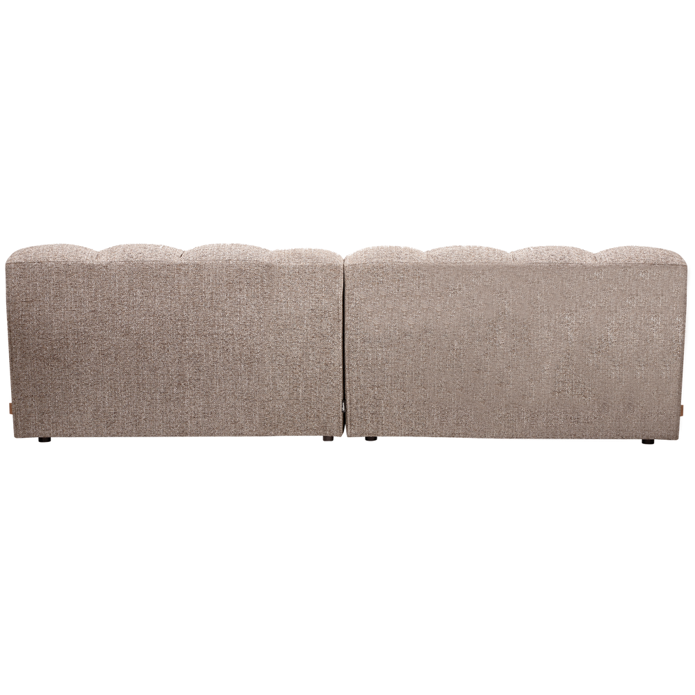 Sofa ALLURE 3-vietė, austas rudas melanžas