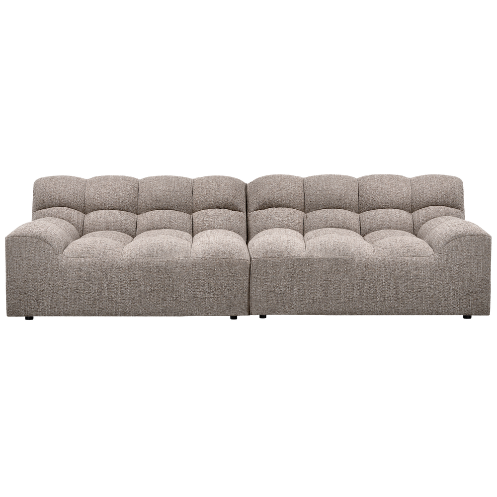 Sofa ALLURE 3-vietė, austas molio melanžas