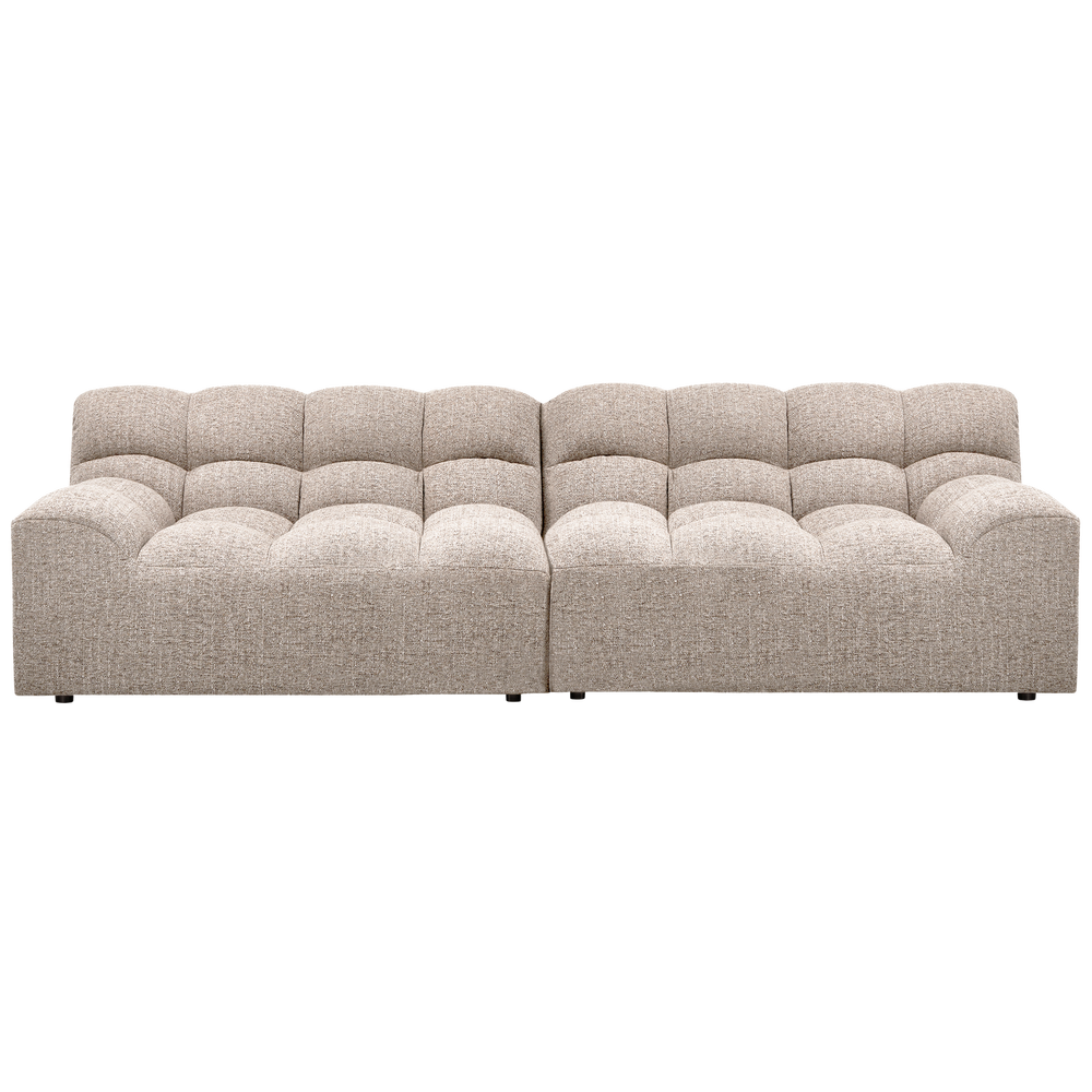 Sofa ALLURE 3-vietė, austas natūralus melanžas