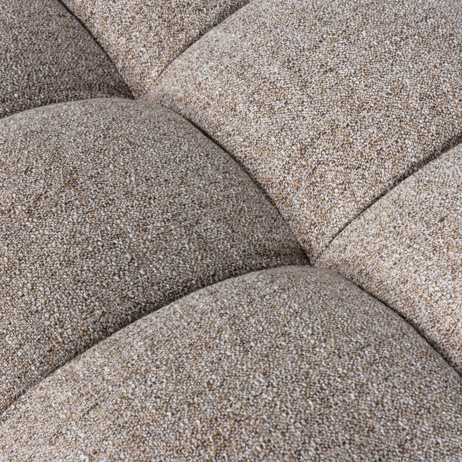 Pufas ALLURE, austas audinys, rudos melanžas