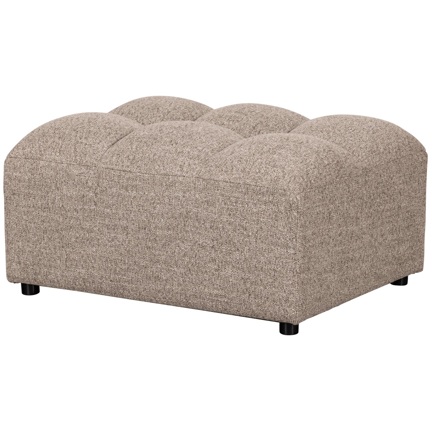 Pufas ALLURE, austas audinys, rudos melanžas