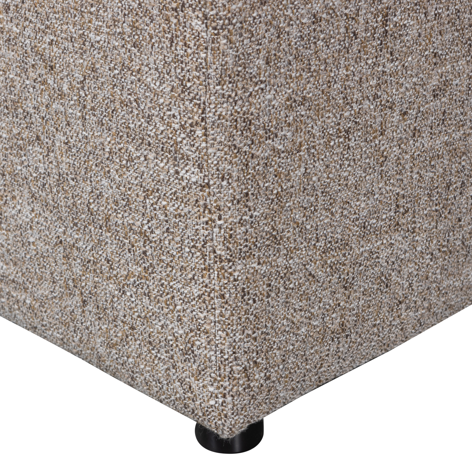 Pufas ALLURE, austas audinys, rudos melanžas