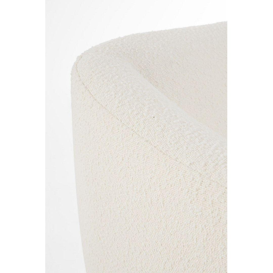 CLAUDINES, balta, boucle fotelis
