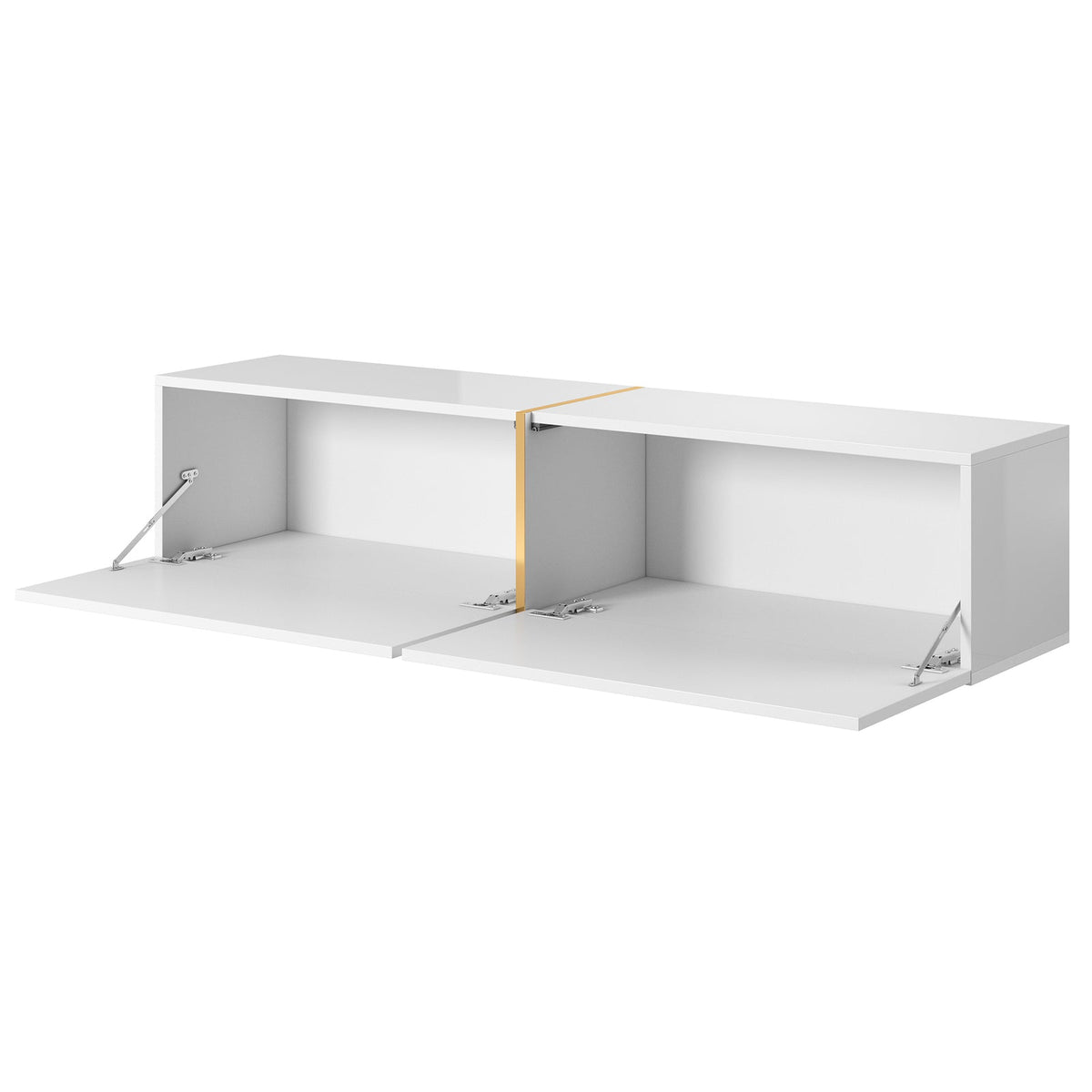 TV spintelė FREJA, 140 cm, marmuras+auksinė – detalus apdailos vaizdas