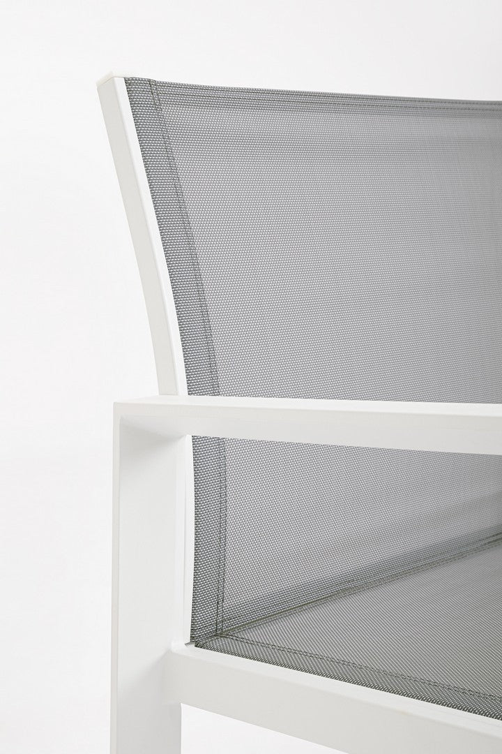 Lauko baldų komplektas KALLEN WHITE, 4 dalių