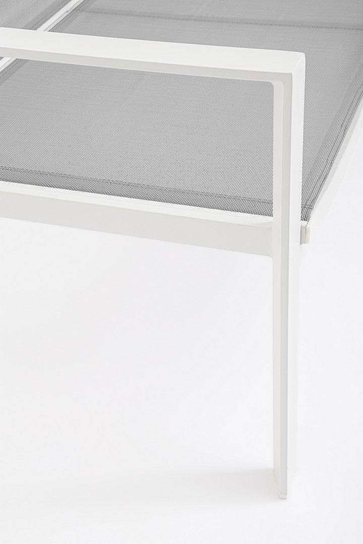 Lauko baldų komplektas KALLEN WHITE, 4 dalių