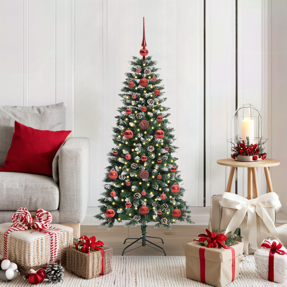Artificial Christmas tree Green 120 cm PVC, plastic and steel