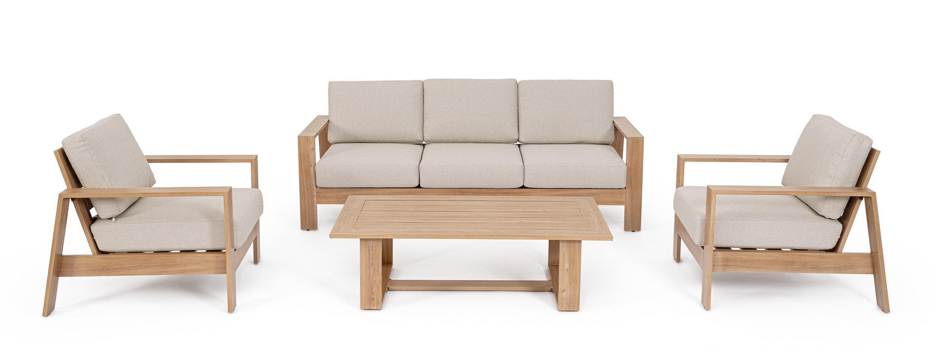 Lauko baldų komplektas BALTIC NATURAL, 4 dalių