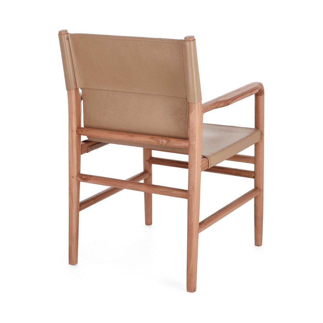 CAROLINE valgomojo fotelis, taupe spalva