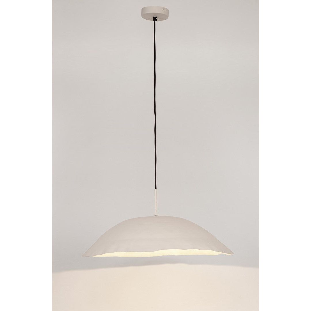 Kabantis šviestuvas MANDLA, baltos spalvos, H60 cm