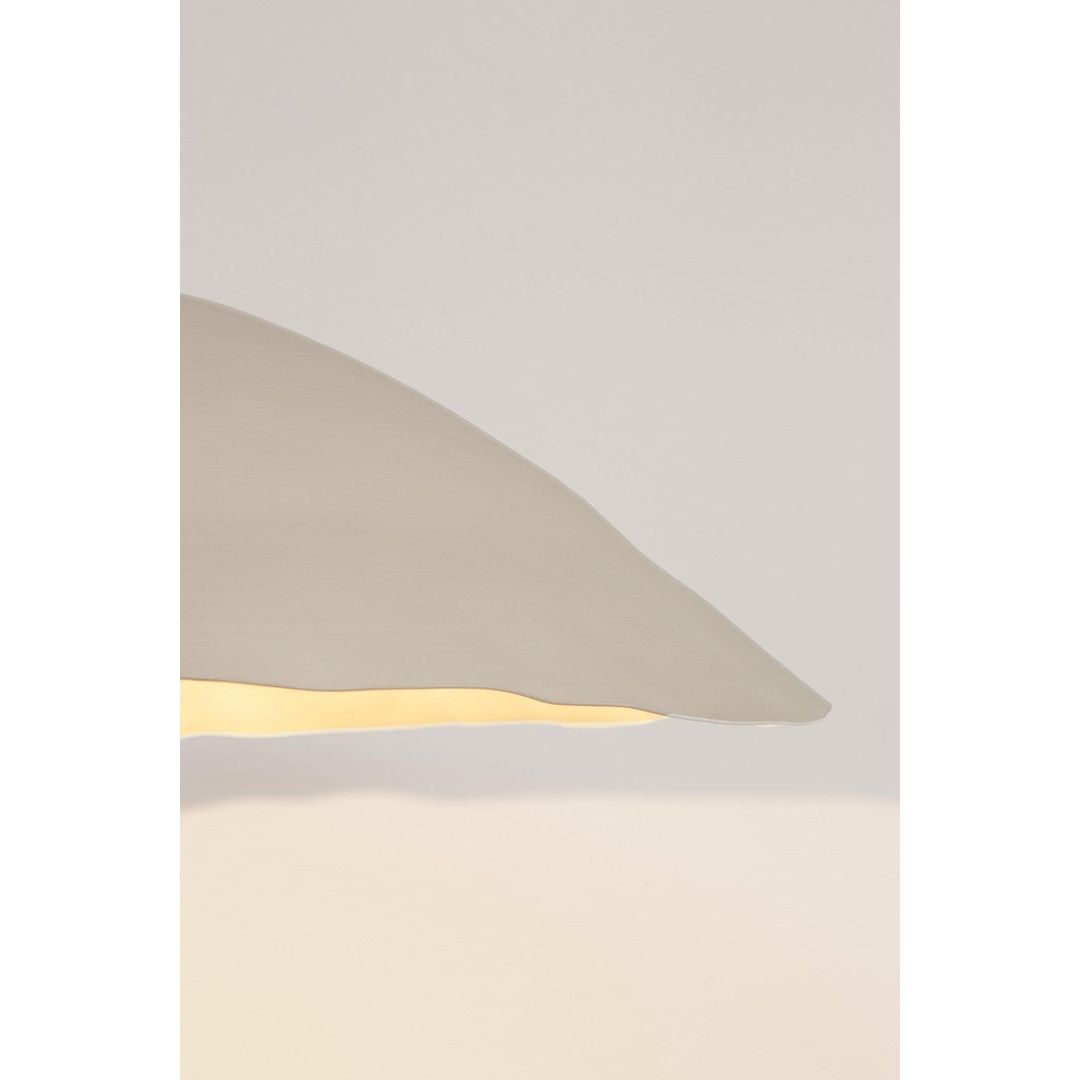 Kabantis šviestuvas MANDLA, baltos spalvos, H60 cm
