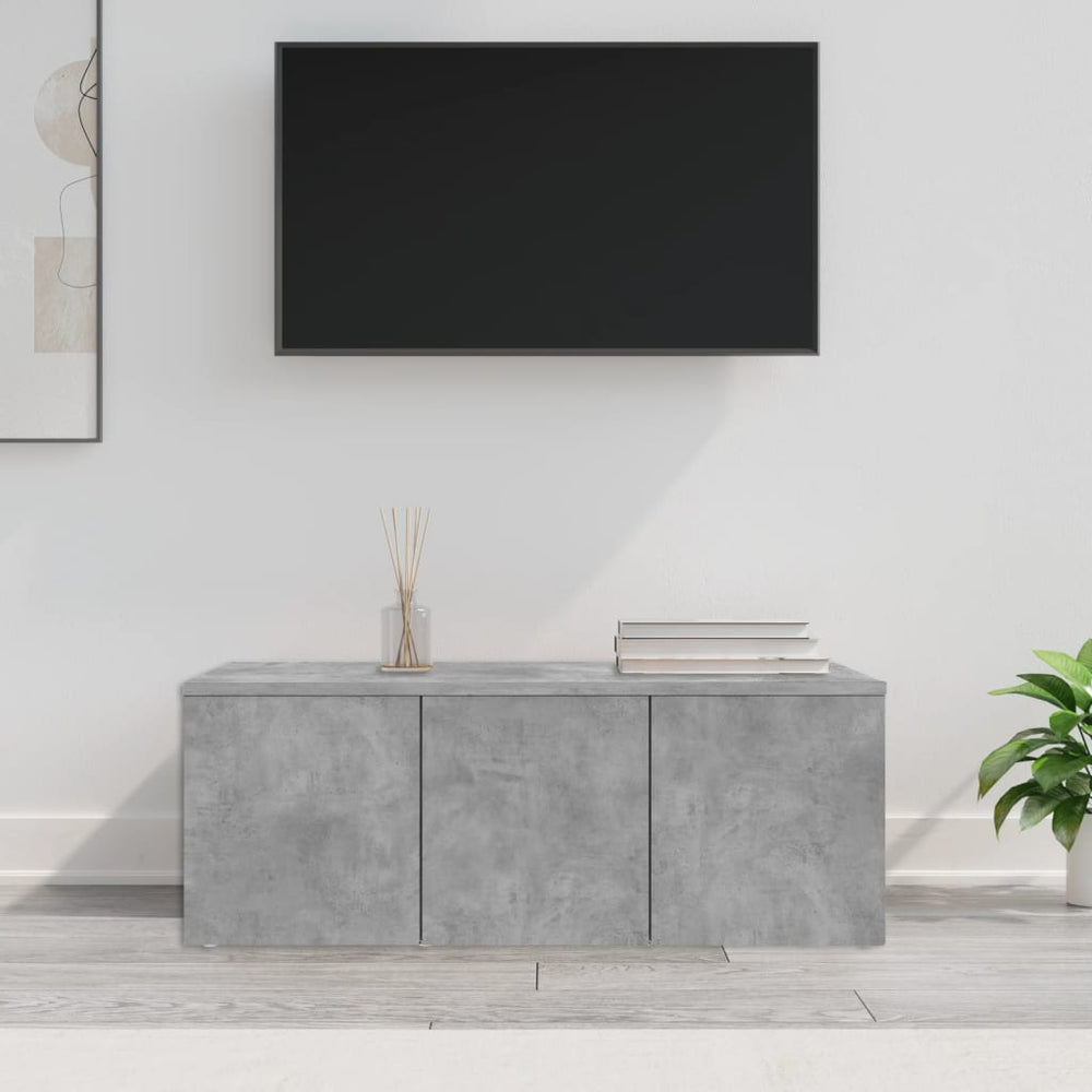 Televizoriaus spintelė, pilka, 80x34x30cm, apdirbta mediena