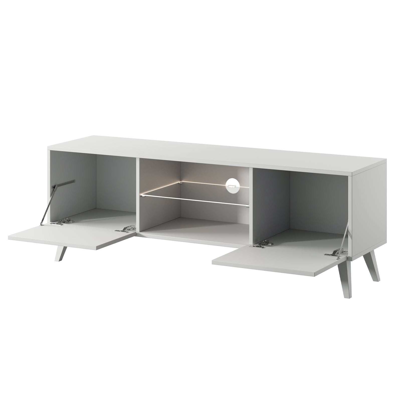 TV staliukas SAVONI, baltas, 140 cm
