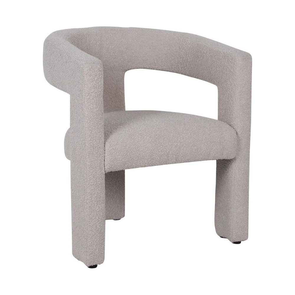 Valgomojo kėdė RABELLA, pilka spalva, boucle