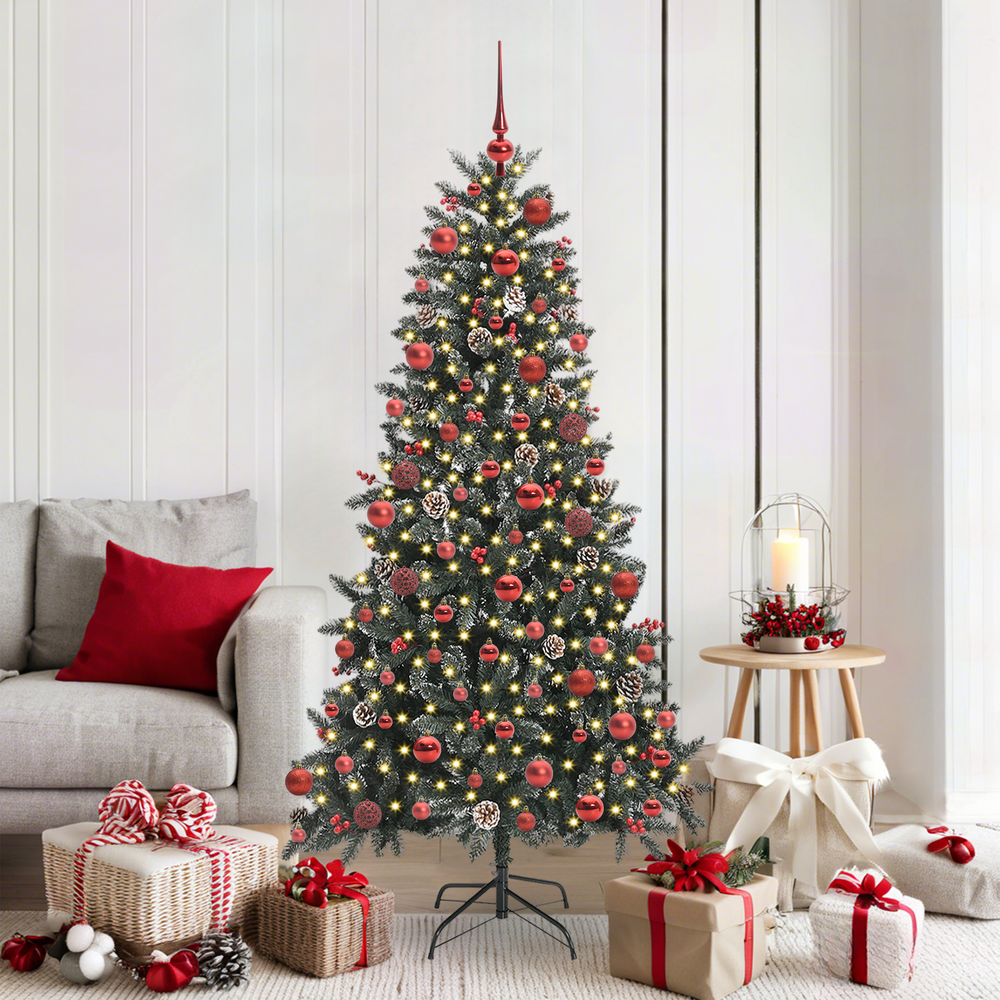 Dirbtinė Kalėdų eglutė Žalia 180 cm PVC, plastikas ir plienas