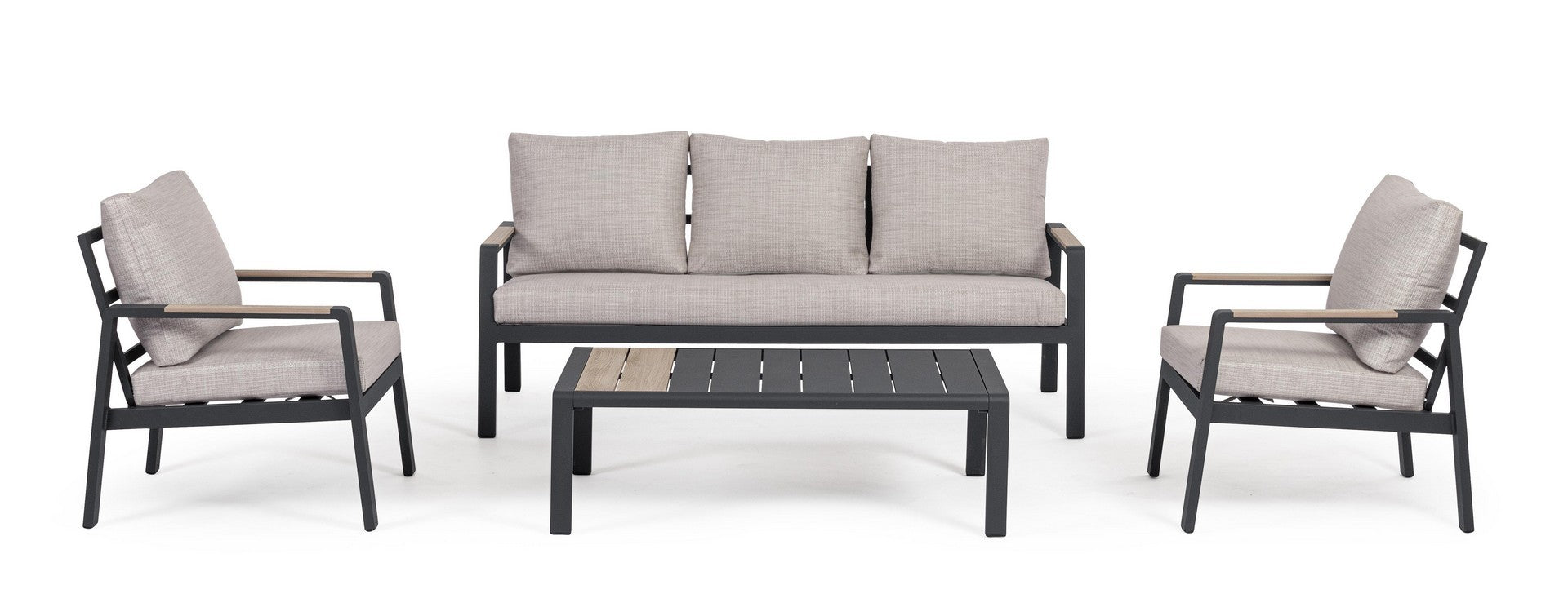 Lauko baldų komplektas ELNA ANTHRACITE, 4 dalių