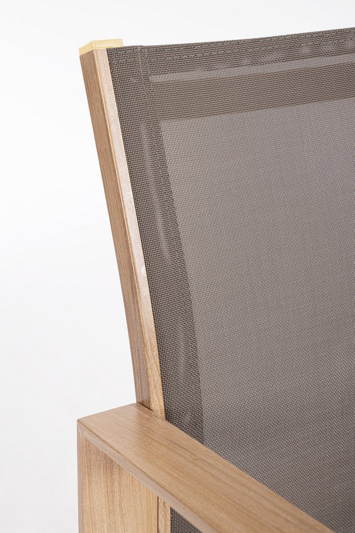 Lauko baldų komplektas KALLEN NATURAL, 4 dalių