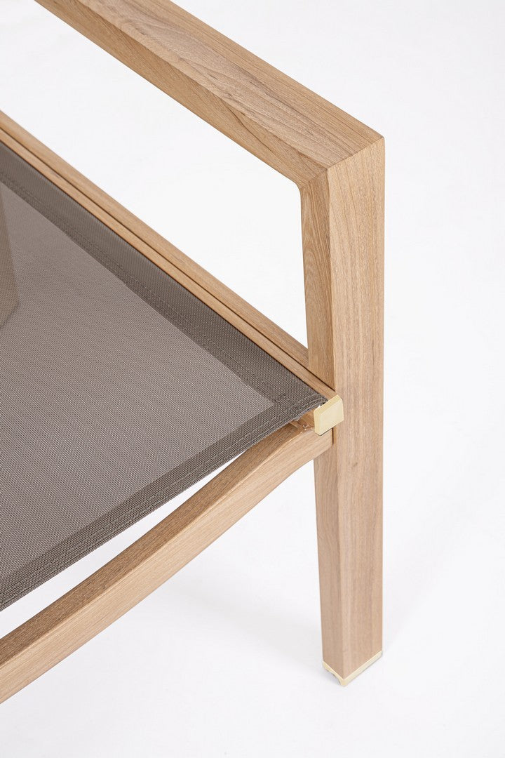 Lauko baldų komplektas KALLEN NATURAL, 4 dalių