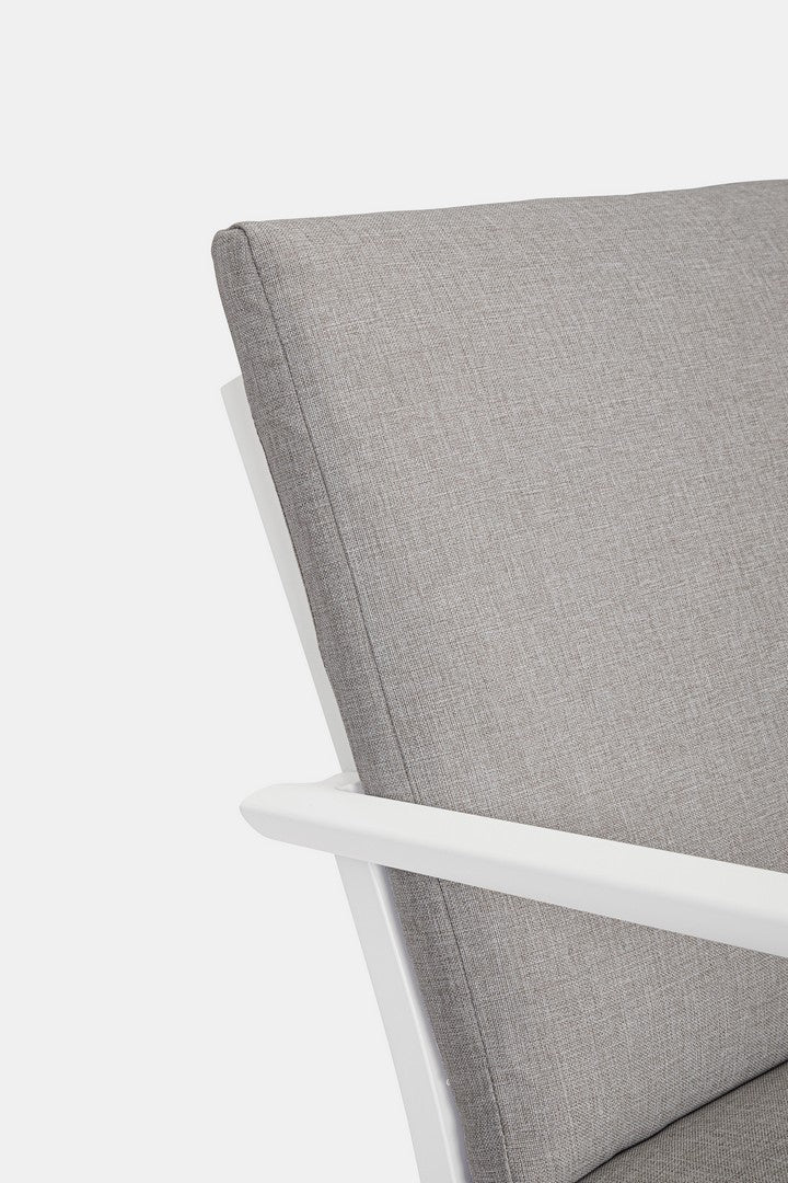 Lauko baldų komplektas KONNOR WHITE, 4 dalių