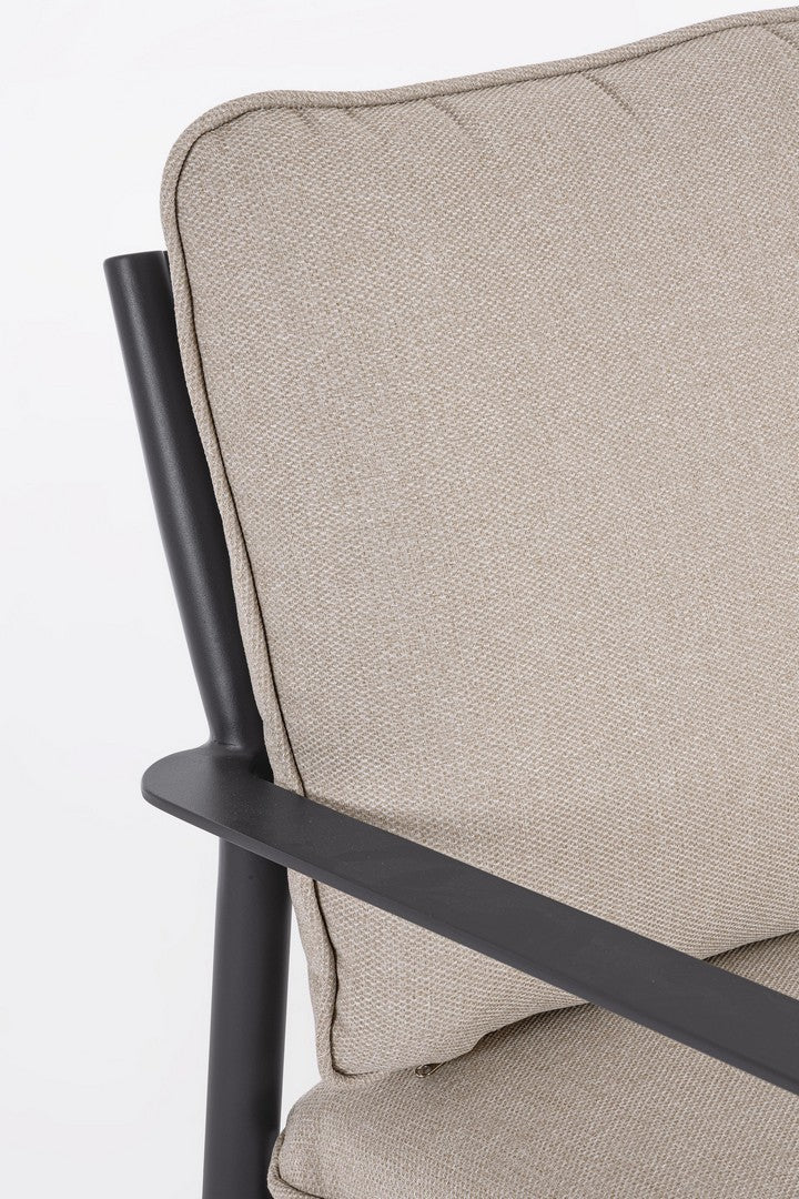 Lauko baldų komplektas NEBULA ANTRACITE, 4 dalių