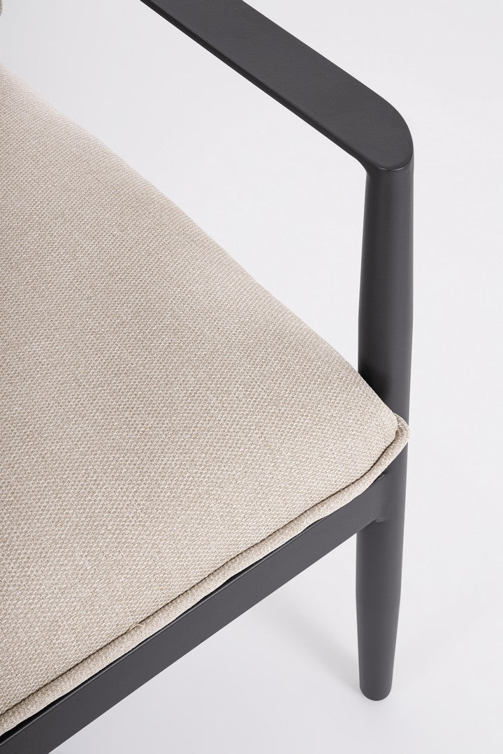 Lauko baldų komplektas NEBULA ANTRACITE, 4 dalių