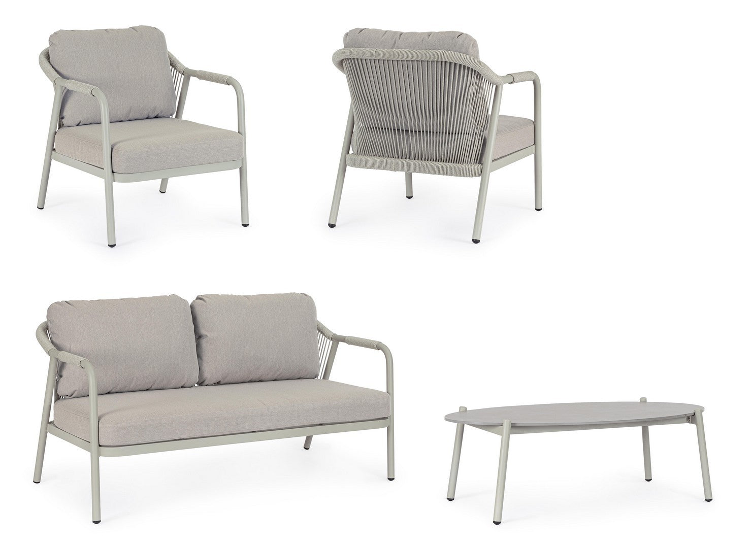 Lauko baldų komplektas MIRAVET SATURN, 4 dalių