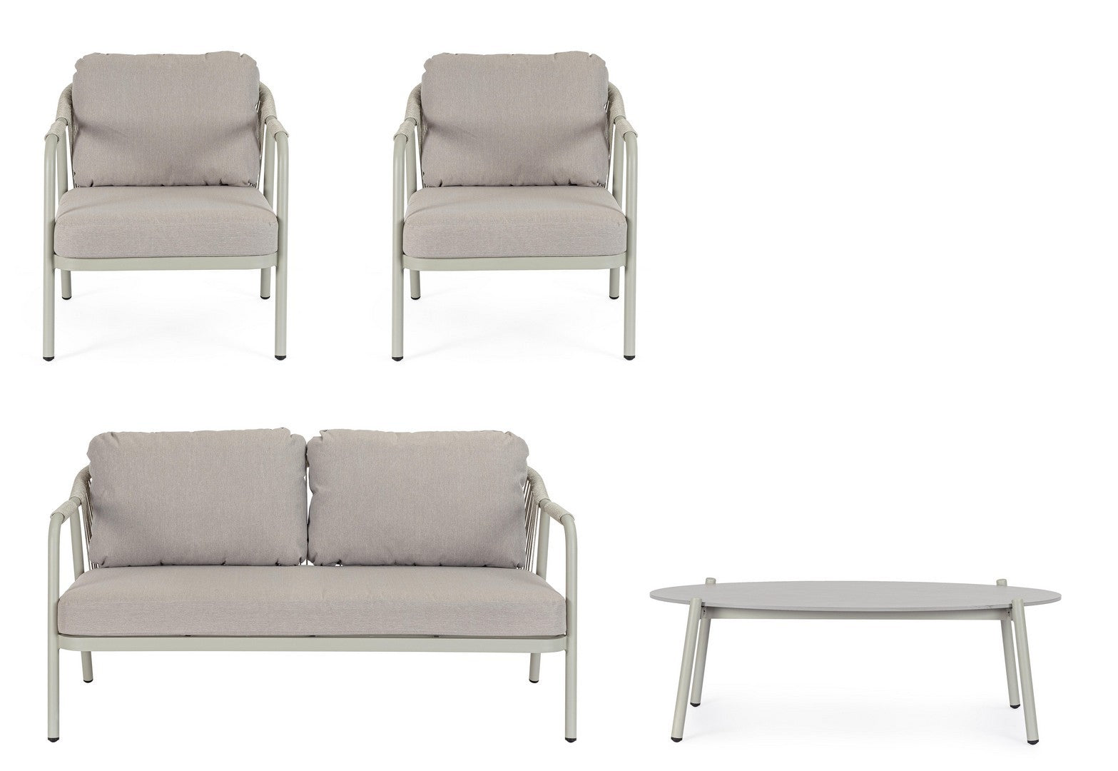 Lauko baldų komplektas MIRAVET SATURN, 4 dalių