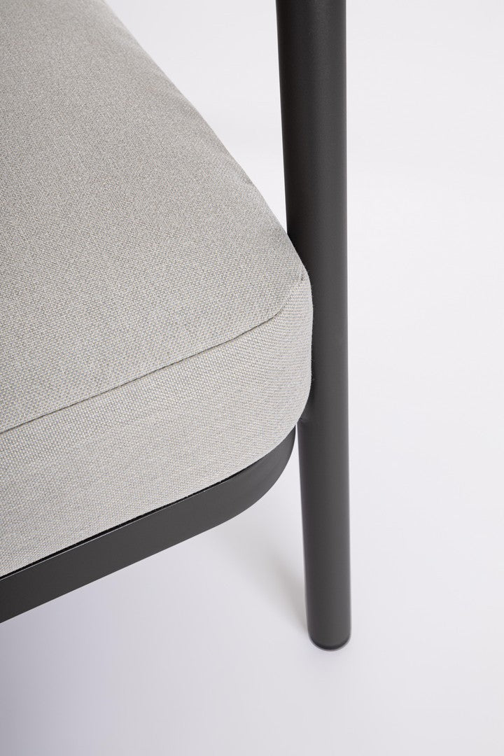 Lauko baldų komplektas MIRAVET ANTHR/KHAKI, 4 dalių