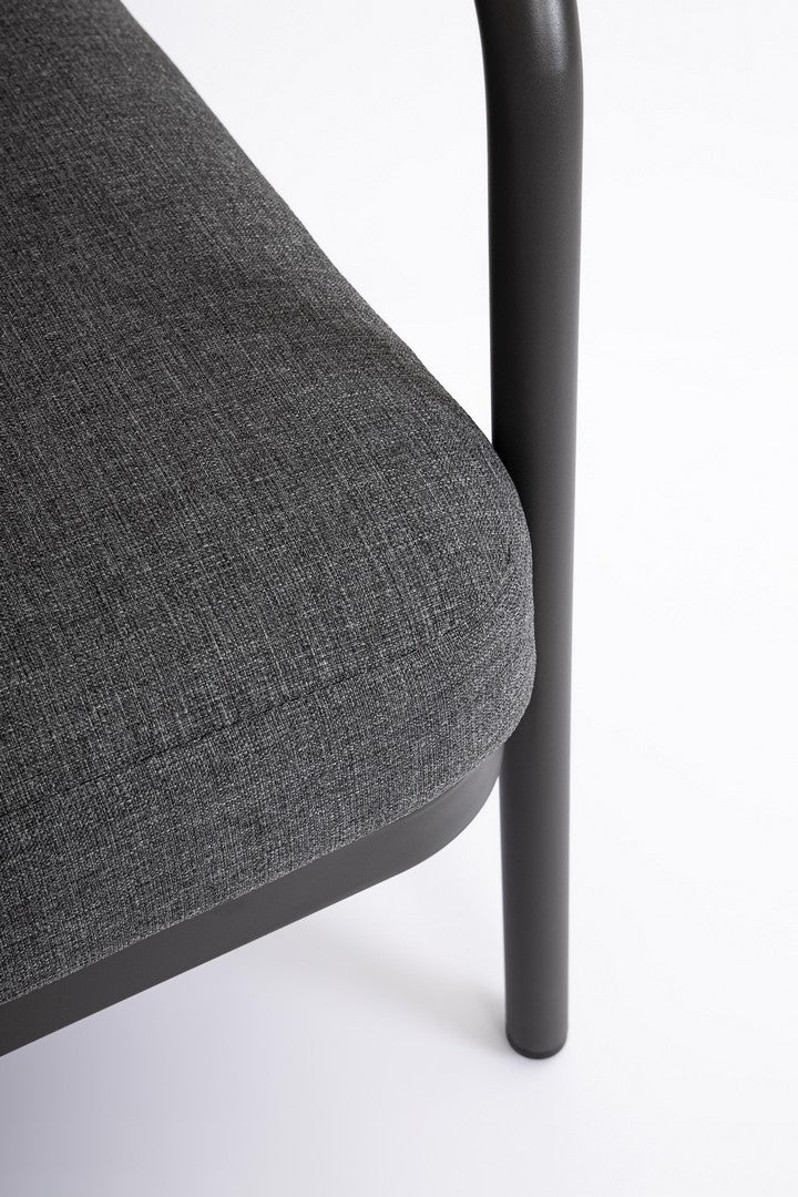 Lauko baldų komplektas MIRAVET ANTHR/GREEN, 4 dalių