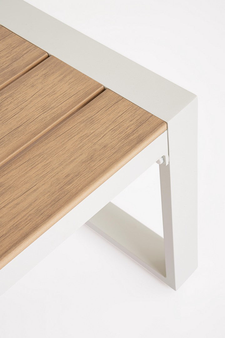 Lauko baldų komplektas LEANDRO WHITE/BEIGE, 4 dalių