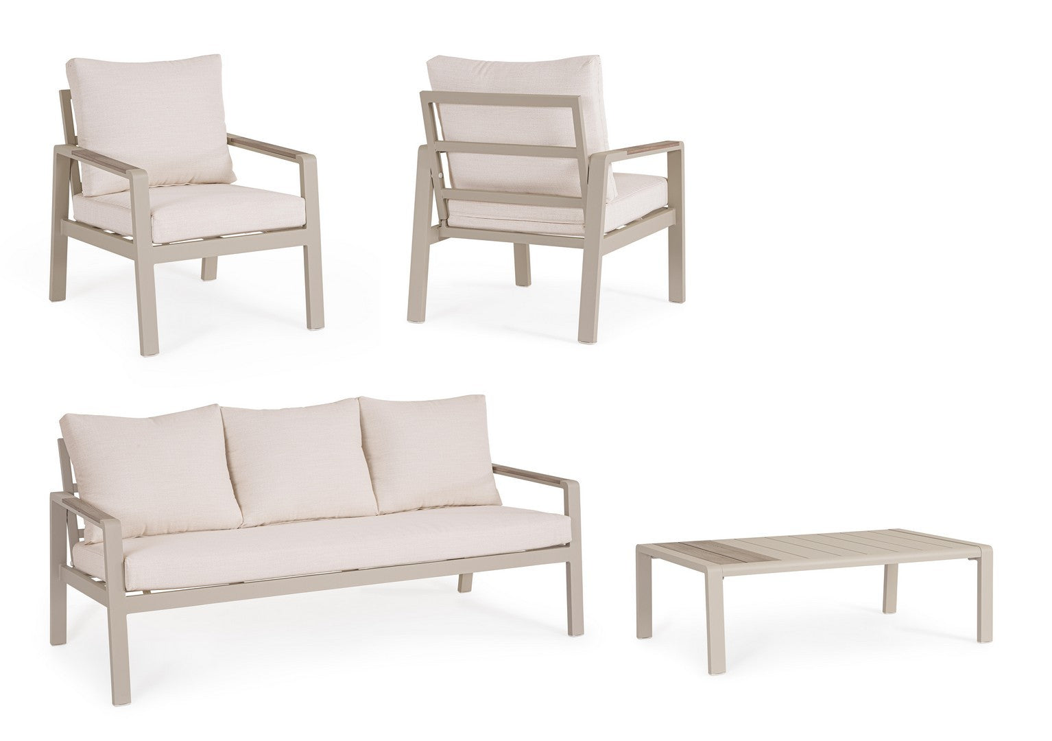 Lauko baldų komplektas ELNA PEYOTE, 4 dalių