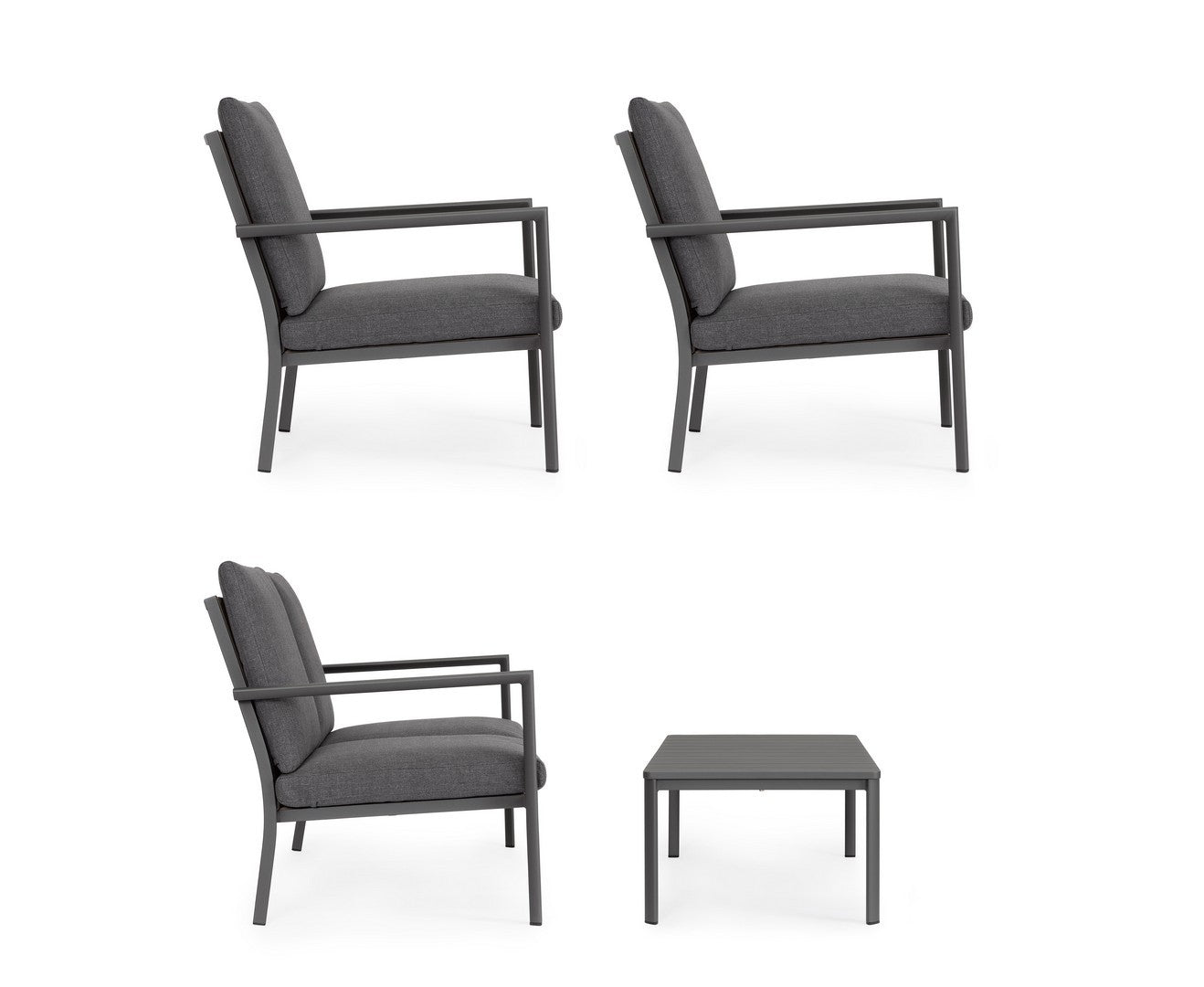 Lauko baldų komplektas KONNOR ANTHR, 4 dalių