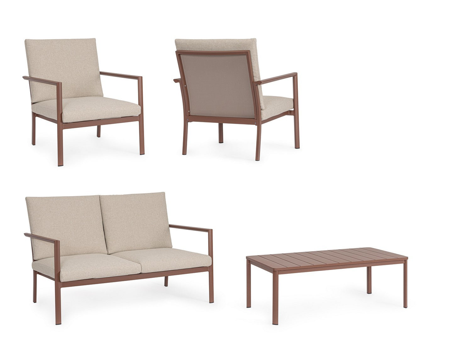 Lauko baldų komplektas KONNOR BARN, 4 dalių