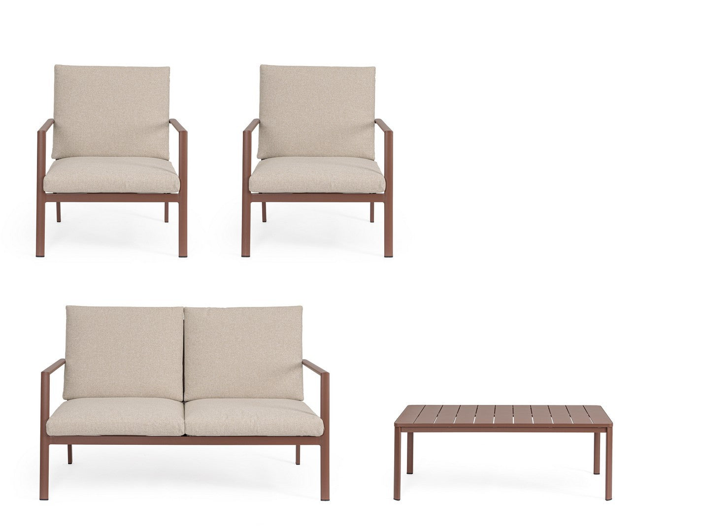 Lauko baldų komplektas KONNOR BARN, 4 dalių