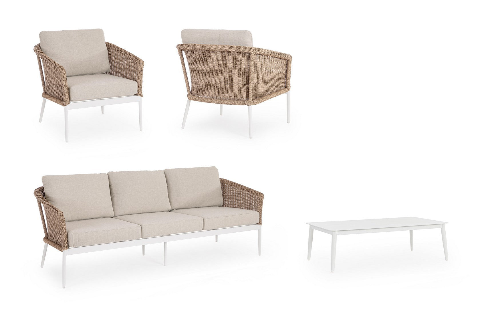 Lauko baldų komplektas ULISES VAPOR, 4 dalių