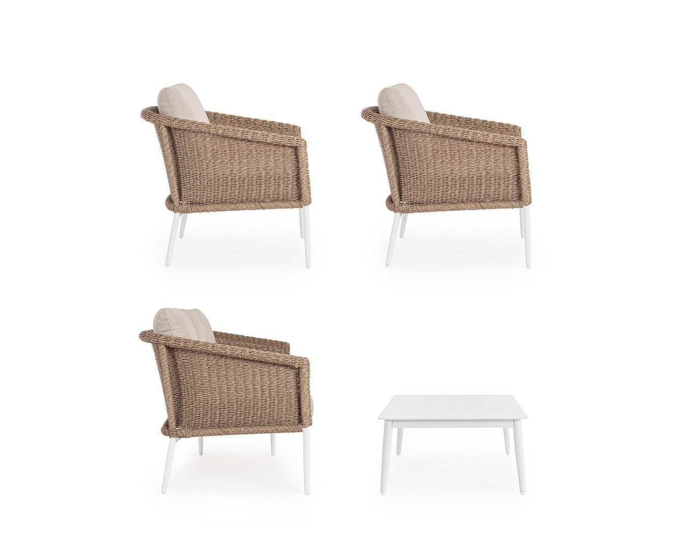 Lauko baldų komplektas ULISES VAPOR, 4 dalių