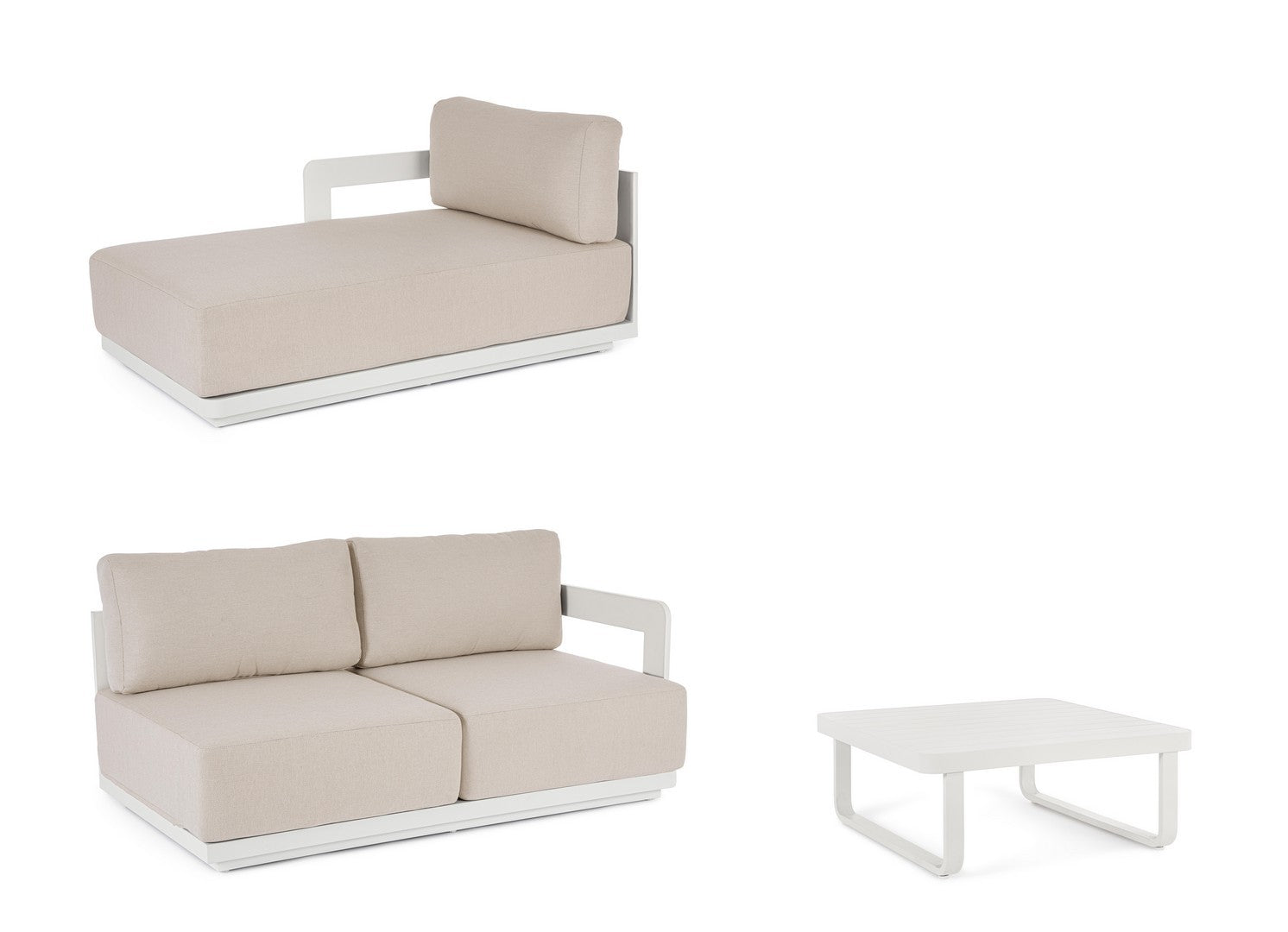 Lauko baldų komplektas MARIEL VAPOR, lounge tipo, 4 dalių