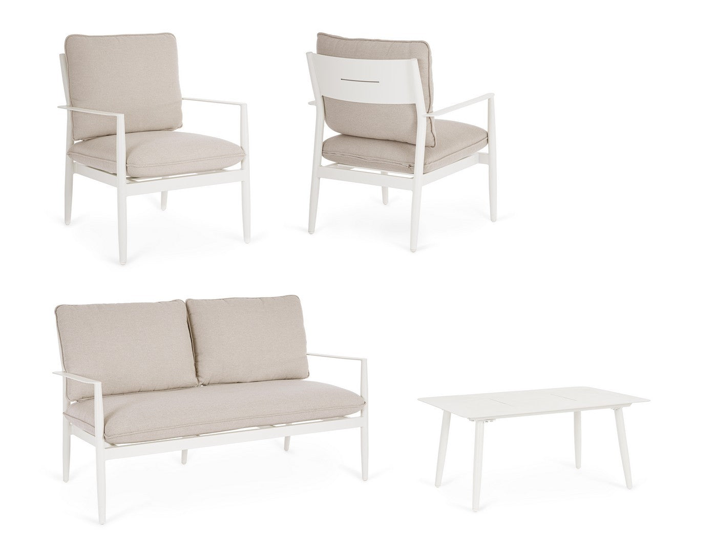 Lauko baldų komplektas NEBULA VAPOR, 4 dalių